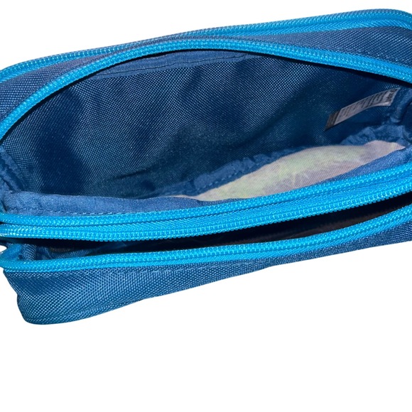 Zipit Half Half Binder Pencil Case Football American NFL Style Blue - Picture 5 of 6